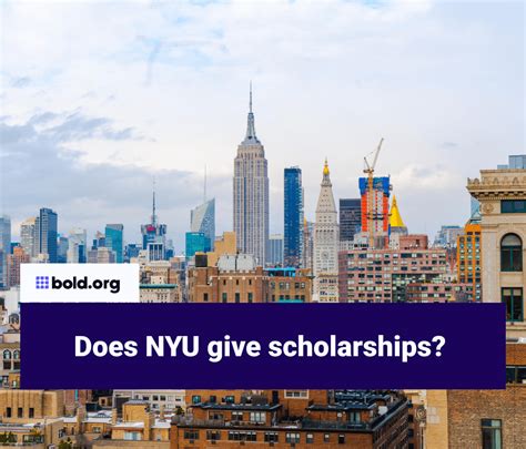 does nyu give merit scholarships.